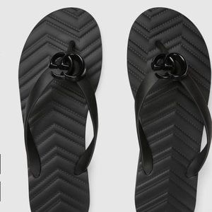 Gucci Flip Flops Womens chevron thong sandal - New with original box, never worn